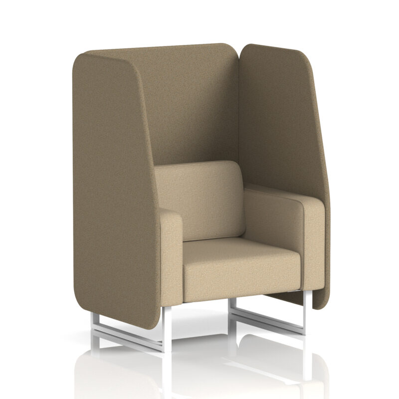 Stride Open Booth With White Legs in Two Tone - Image 37