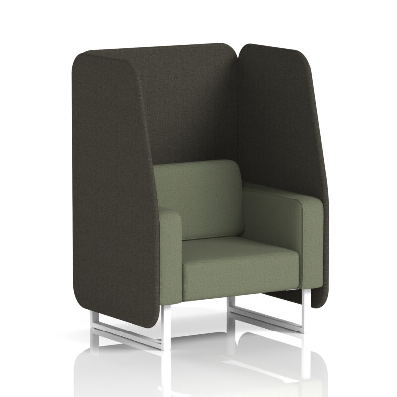 Stride Open Booth With White Legs in Two Tone - Image 46