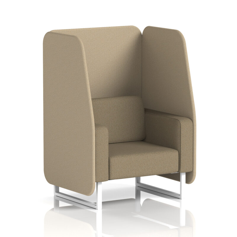 Stride Open Booth With White Legs in Two Tone - Image 49