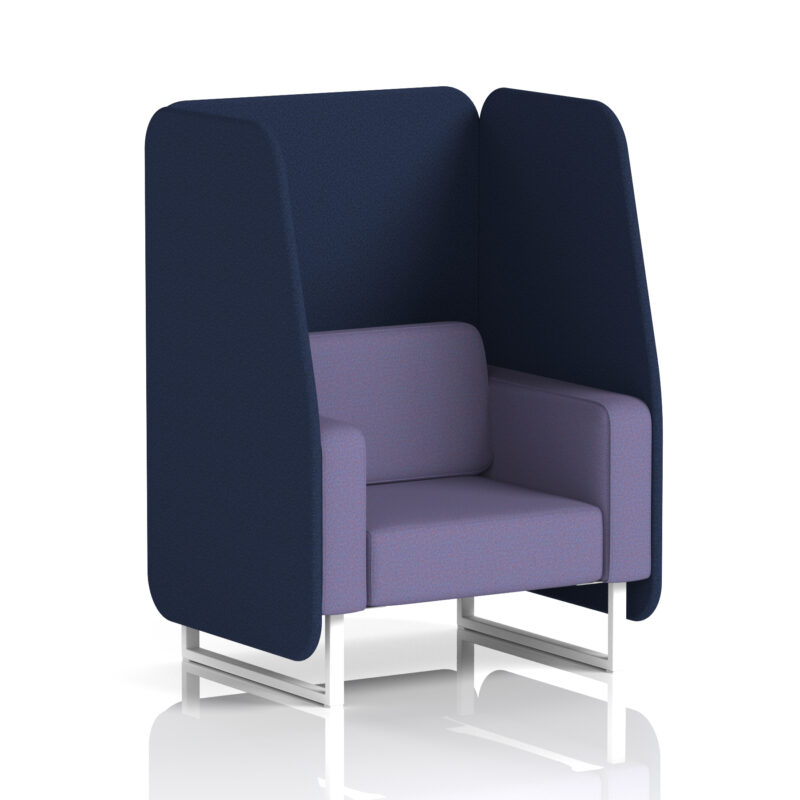 Stride Open Booth With White Legs in Two Tone - Image 58