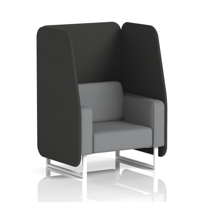 Stride Open Booth With White Legs in Two Tone - Image 61