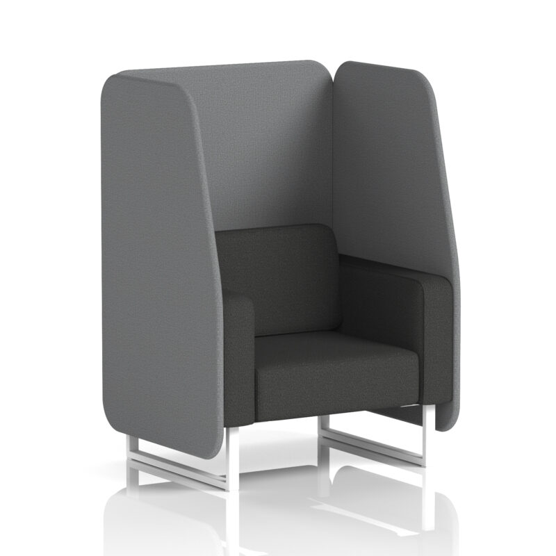Stride Open Booth With White Legs in Two Tone - Image 67