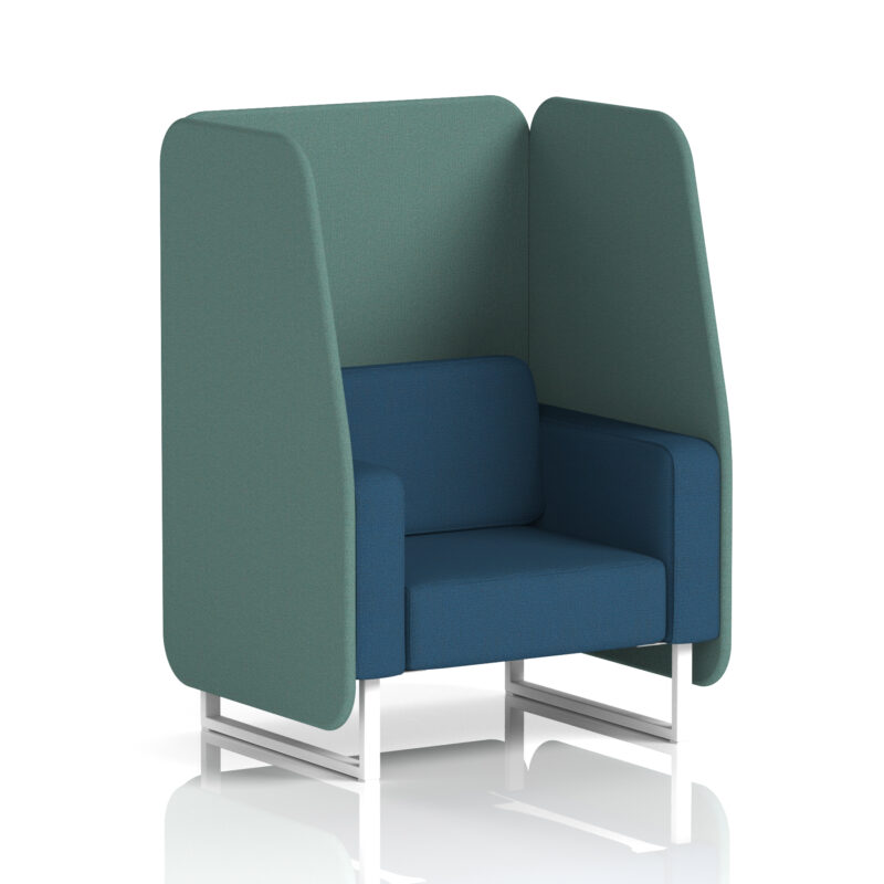 Stride Open Booth With White Legs in Two Tone - Image 73