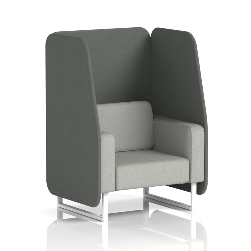 Stride Open Booth With White Legs in Two Tone - Image 76