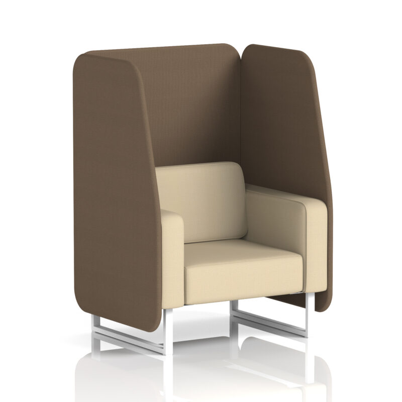 Stride Open Booth With White Legs in Two Tone - Image 79