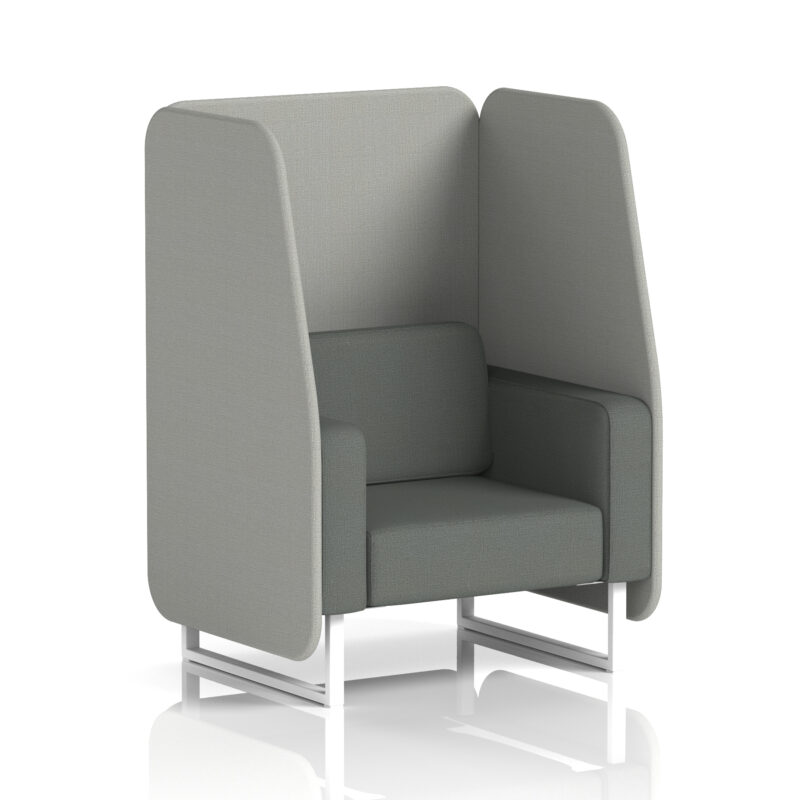 Stride Open Booth With White Legs in Two Tone - Image 82