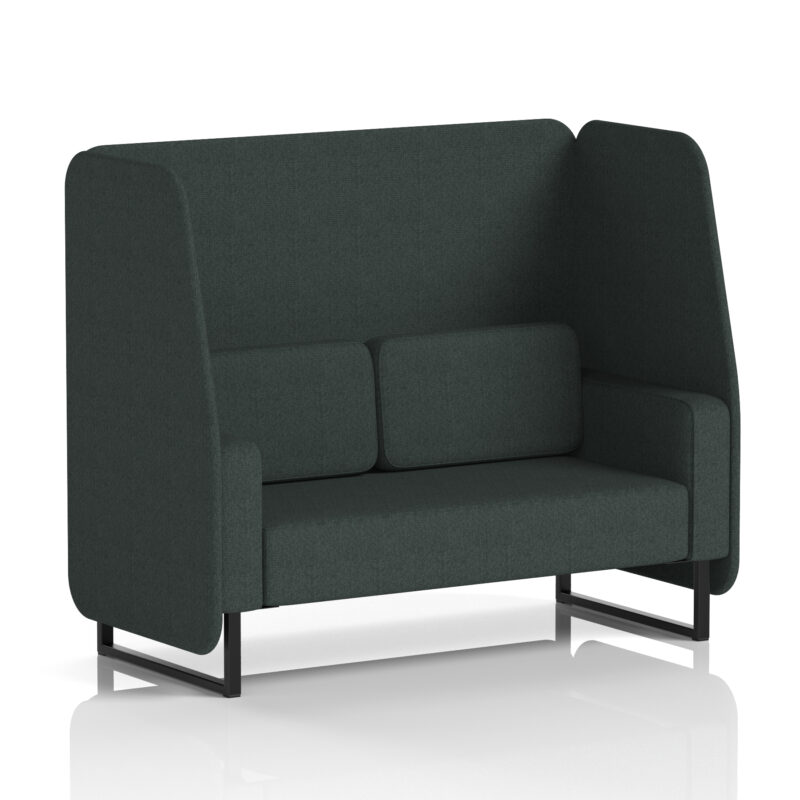 Stride Open Booth With Black Legs in Single Tone - Image 5