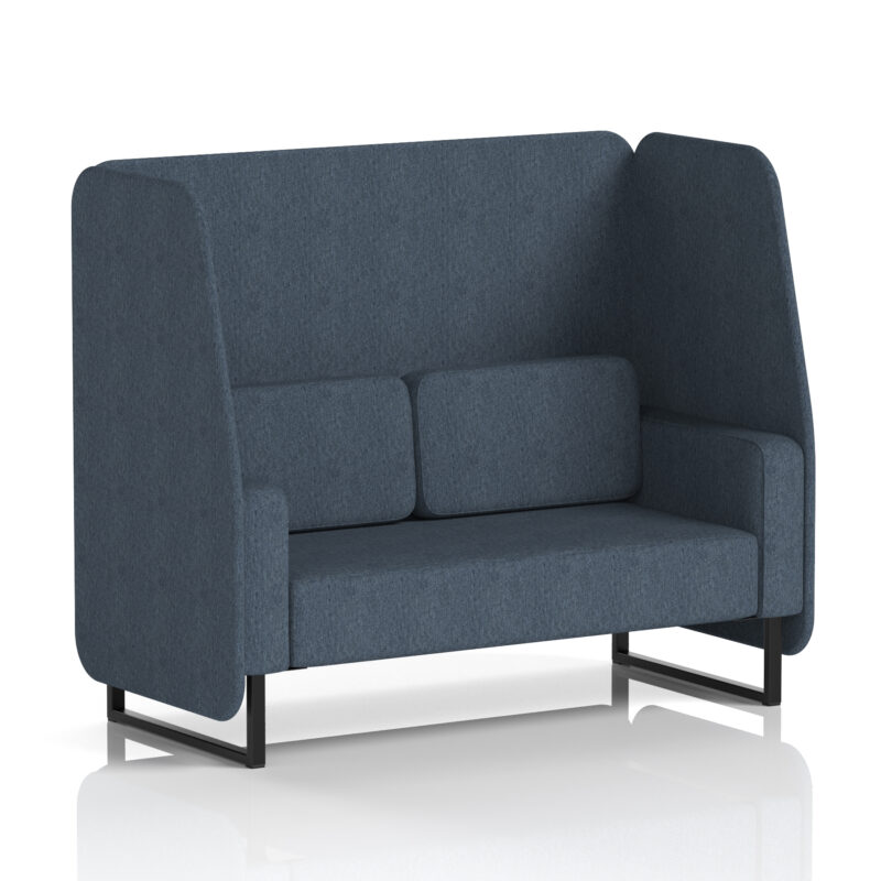 Stride Open Booth With Black Legs in Single Tone - Image 8