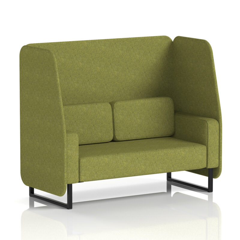 Stride Open Booth With Black Legs in Single Tone - Image 11