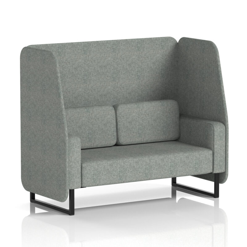 Stride Open Booth With Black Legs in Single Tone - Image 14