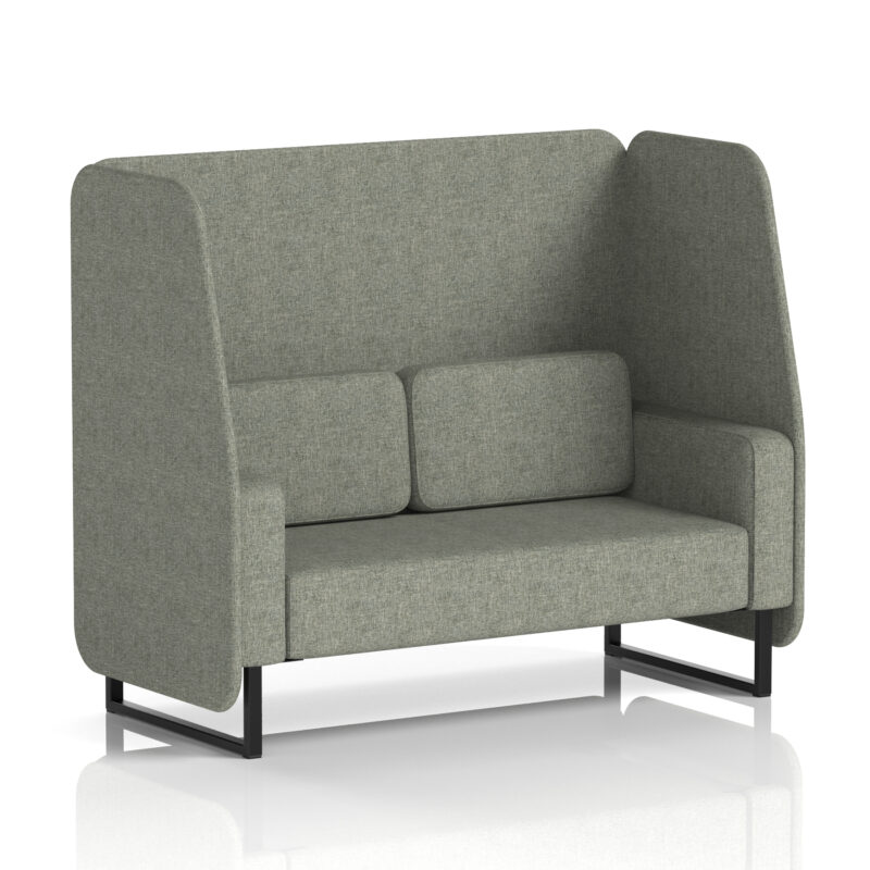 Stride Open Booth With Black Legs in Single Tone - Image 17