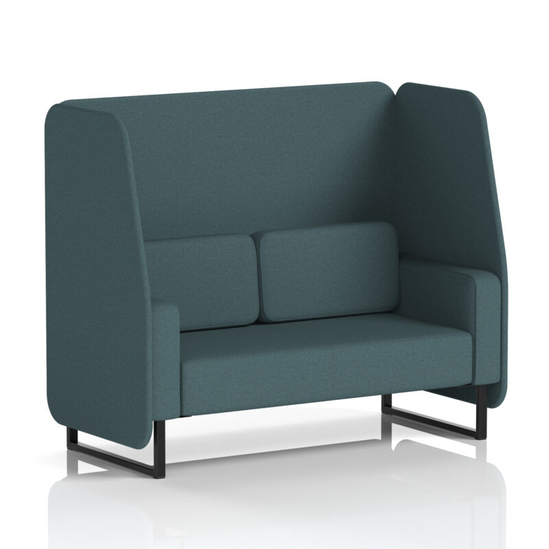 Stride Open Booth With Black Legs in Single Tone - Image 32