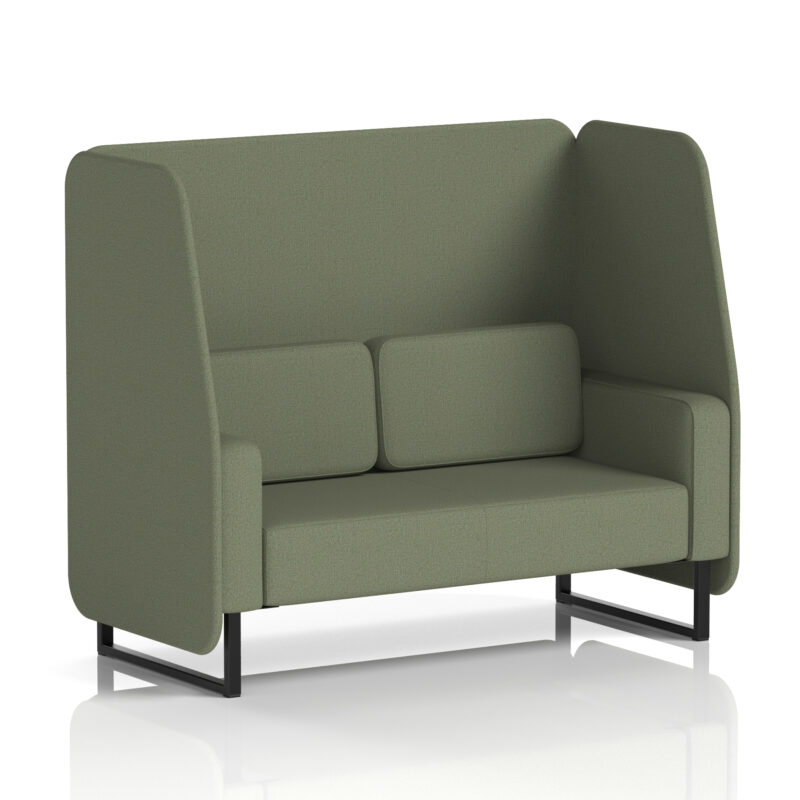 Stride Open Booth With Black Legs in Single Tone - Image 41