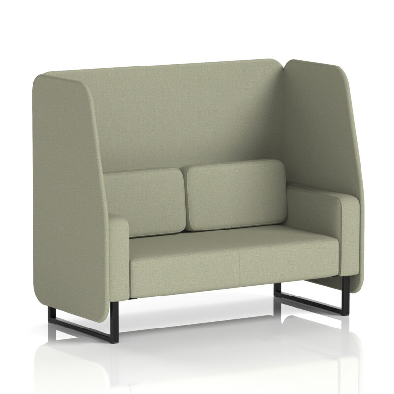 Stride Open Booth With Black Legs in Single Tone - Image 44