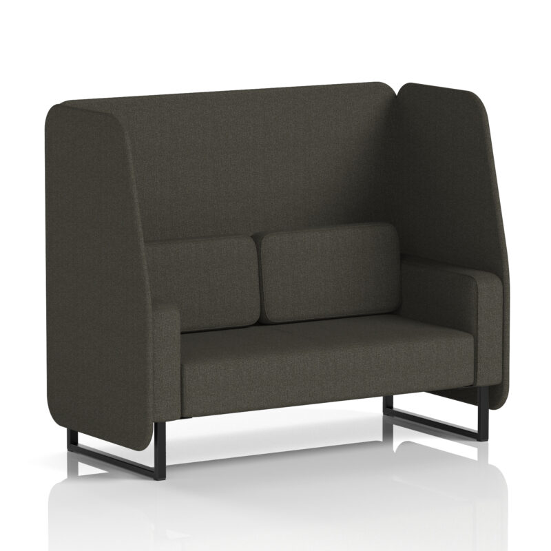 Stride Open Booth With Black Legs in Single Tone - Image 47