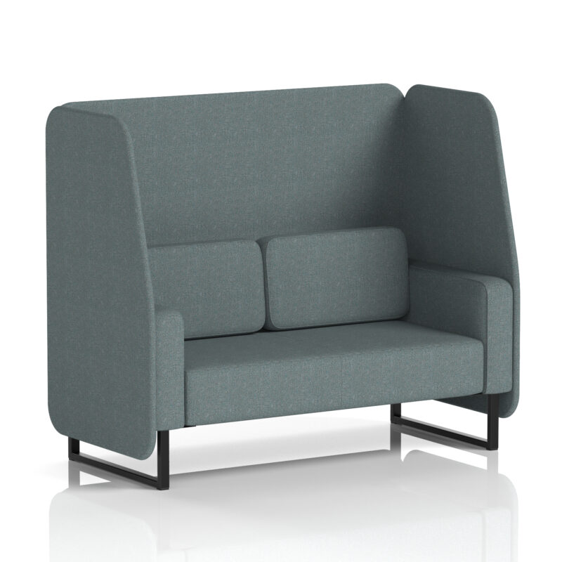 Stride Open Booth With Black Legs in Single Tone - Image 53