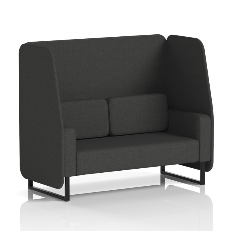 Stride Open Booth With Black Legs in Single Tone - Image 62