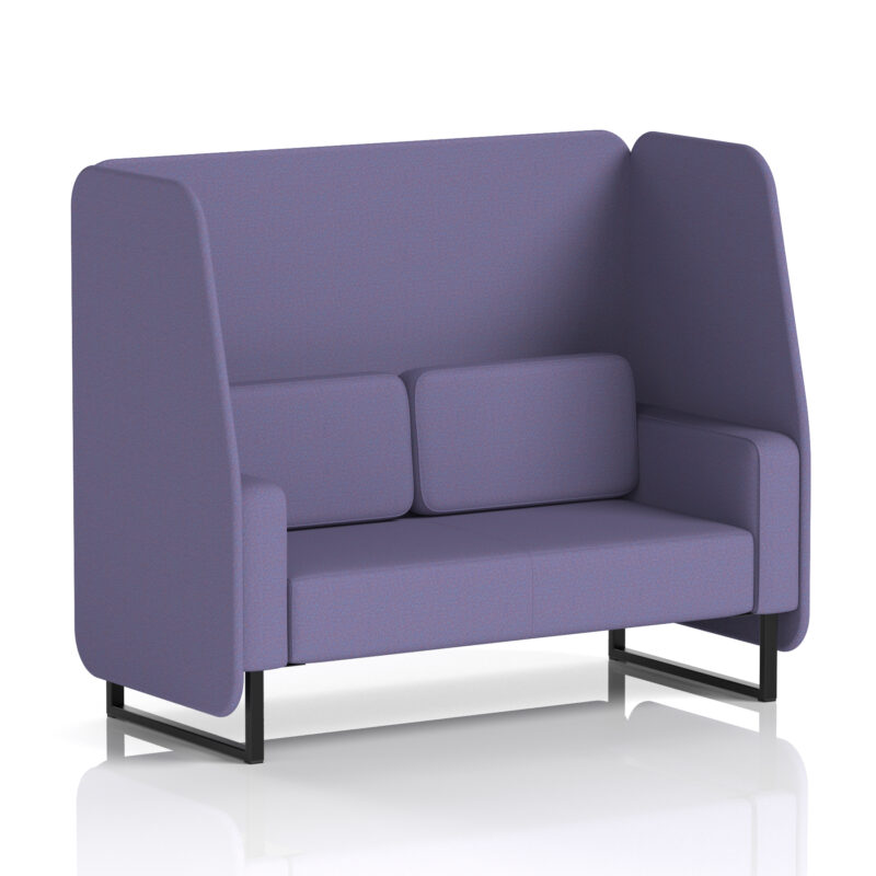 Stride Open Booth With Black Legs in Single Tone - Image 65