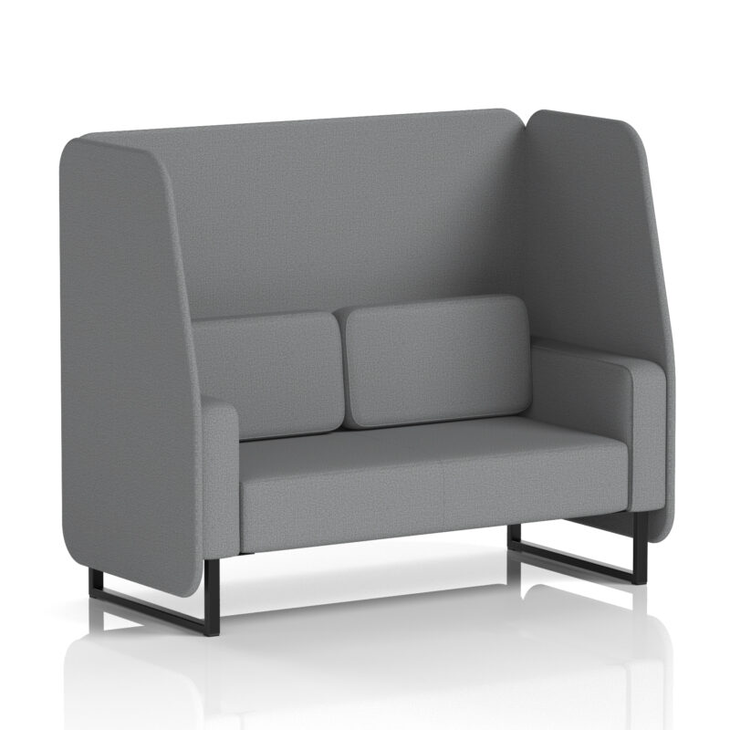 Stride Open Booth With Black Legs in Single Tone - Image 68