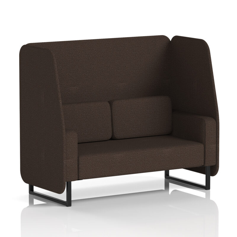 Stride Open Booth With Black Legs in Single Tone - Image 71