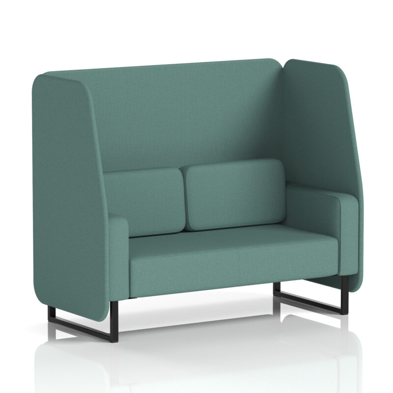 Stride Open Booth With Black Legs in Single Tone - Image 74