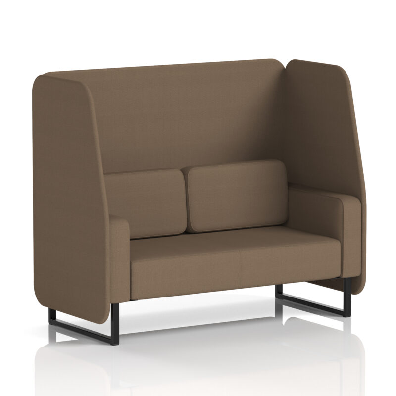 Stride Open Booth With Black Legs in Single Tone - Image 80