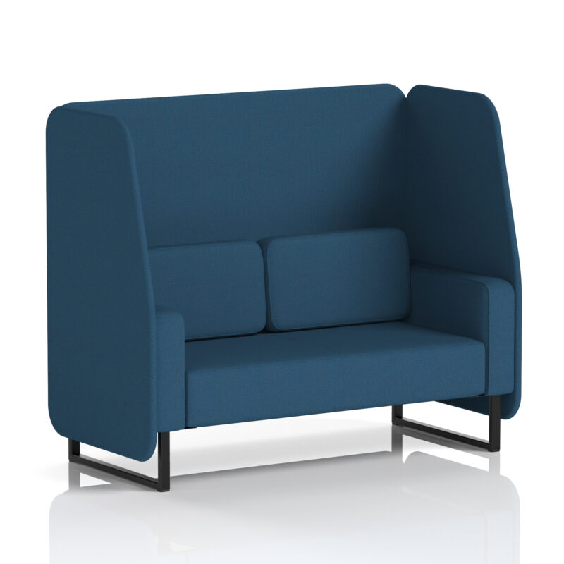 Stride Open Booth With Black Legs in Single Tone - Image 86