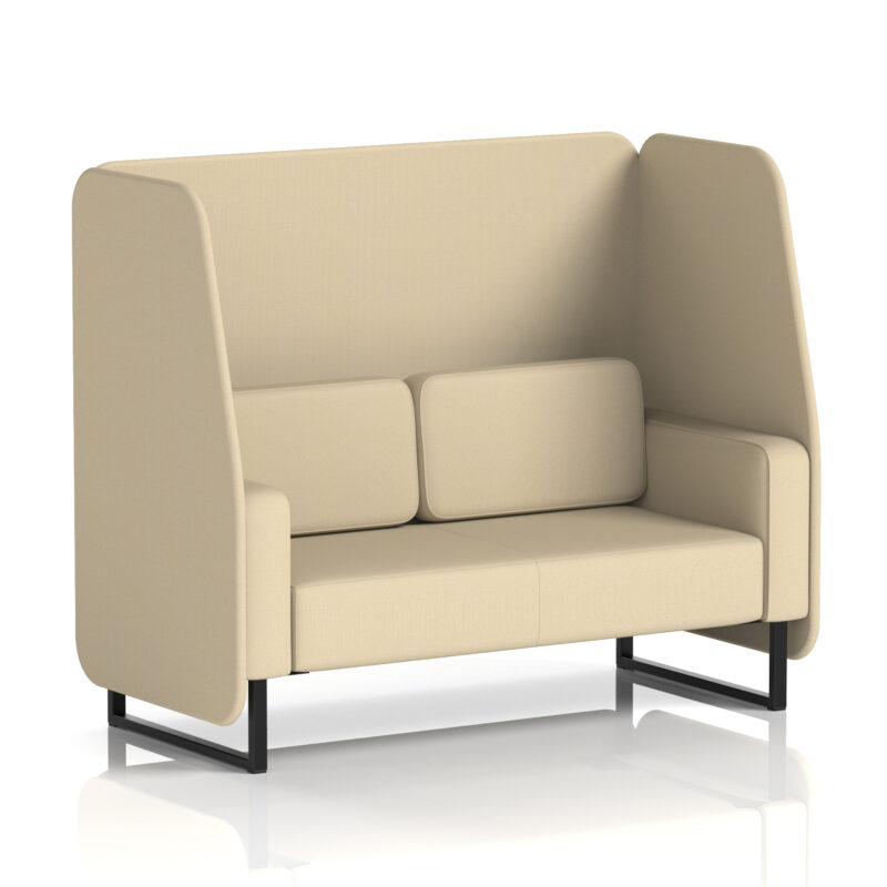 Stride Open Booth With Black Legs in Single Tone - Image 89