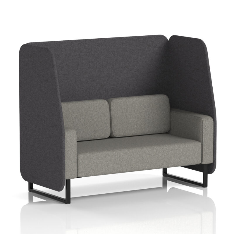 Stride Open Booth With Black Legs in Two Tone - Image 20