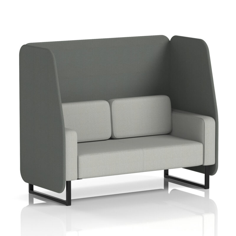 Stride Open Booth With Black Legs in Two Tone - Image 77