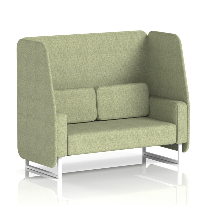 Stride Open Booth With White Legs in Single Tone - Image 2