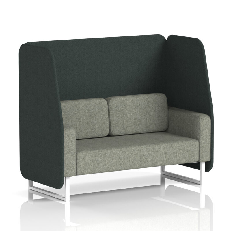 Stride Open Booth With White Legs in Two Tone - Image 5
