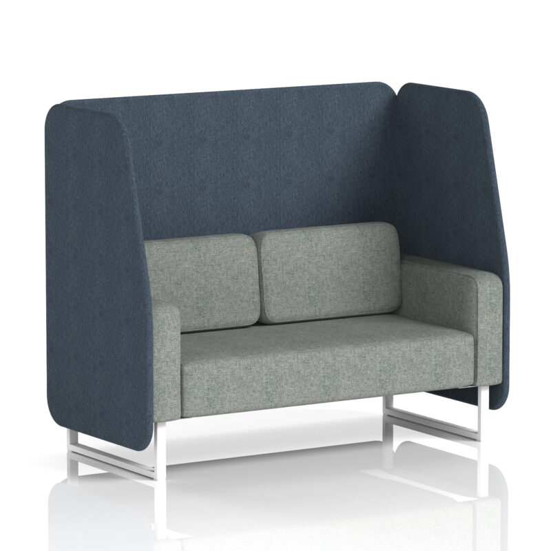 Stride Open Booth With White Legs in Two Tone - Image 8