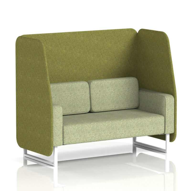 Stride Open Booth With White Legs in Two Tone - Image 11