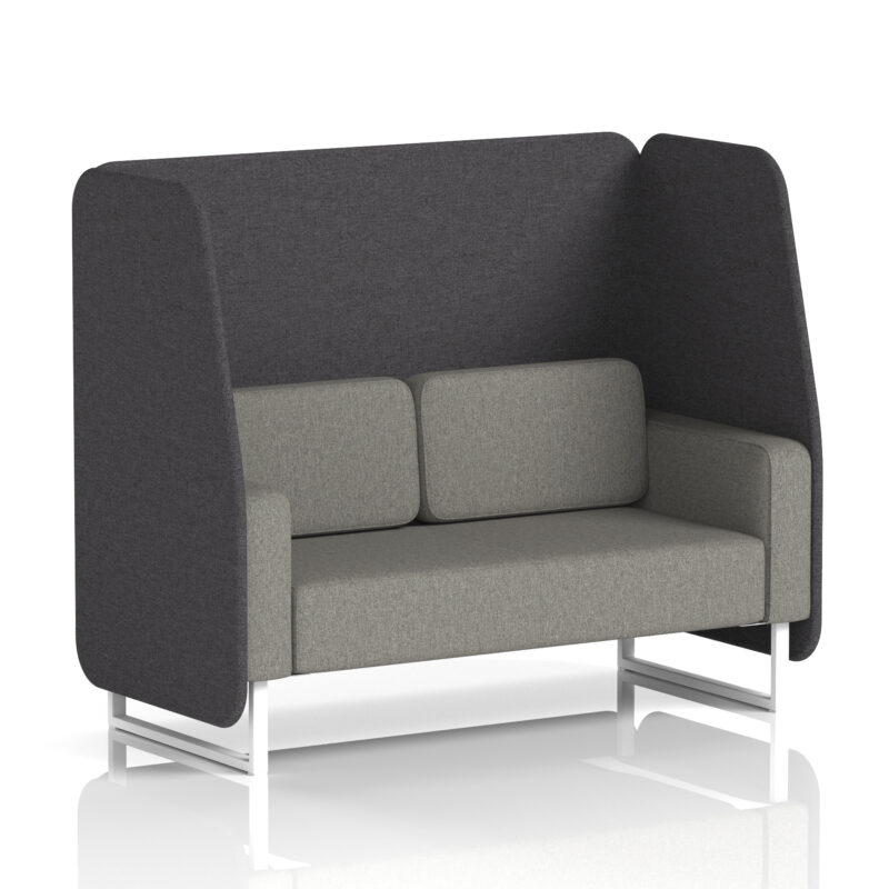 Stride Open Booth With White Legs in Two Tone - Image 20