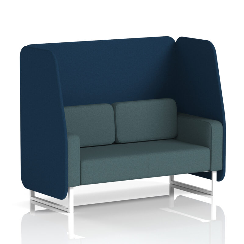 Stride Open Booth With White Legs in Two Tone - Image 23