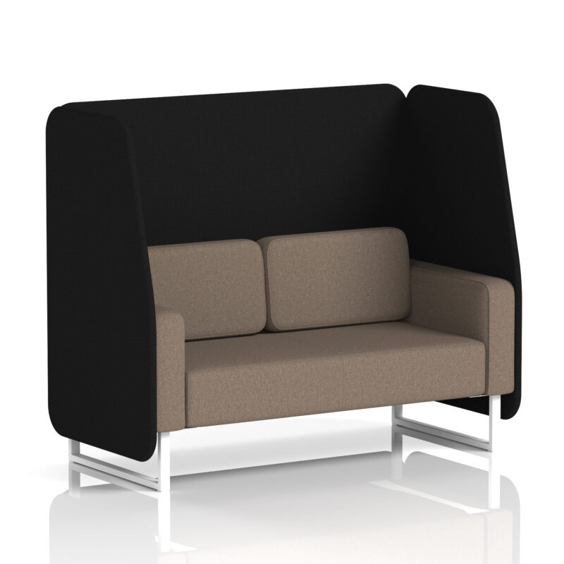 Stride Open Booth With White Legs in Two Tone - Image 26