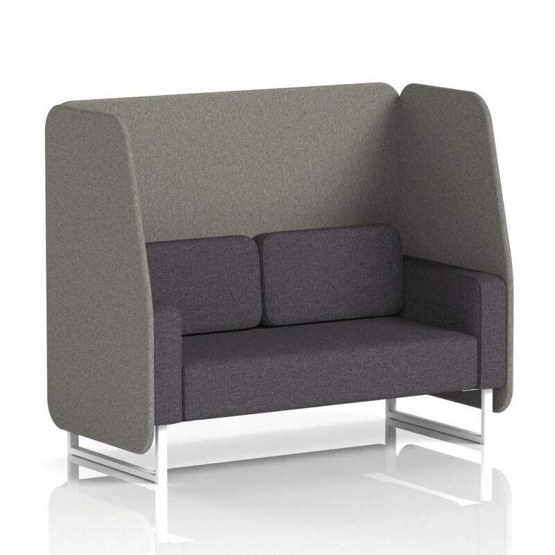 Stride Open Booth With White Legs in Two Tone - Image 29