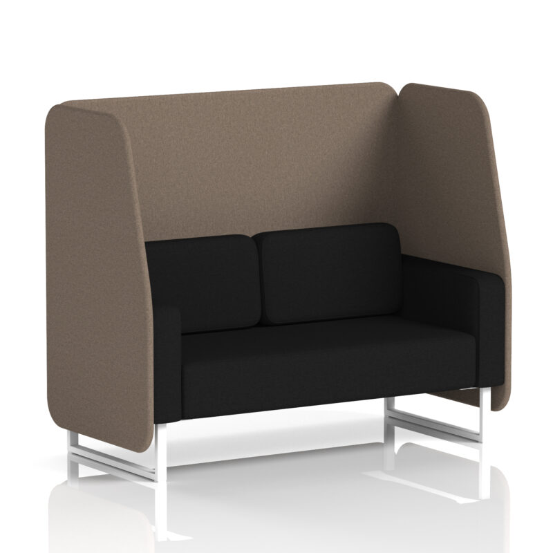 Stride Open Booth With White Legs in Two Tone - Image 35