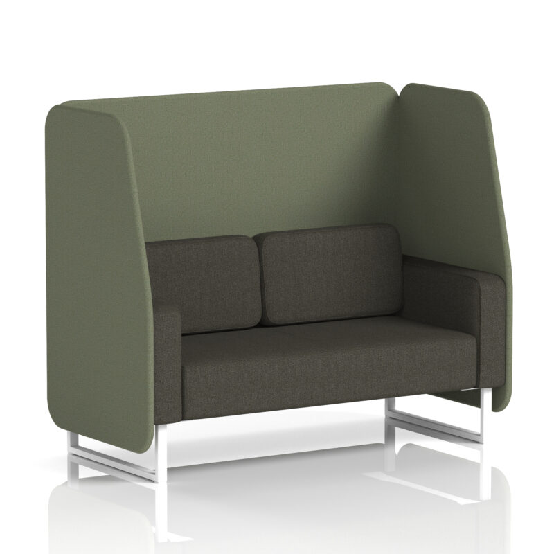 Stride Open Booth With White Legs in Two Tone - Image 41
