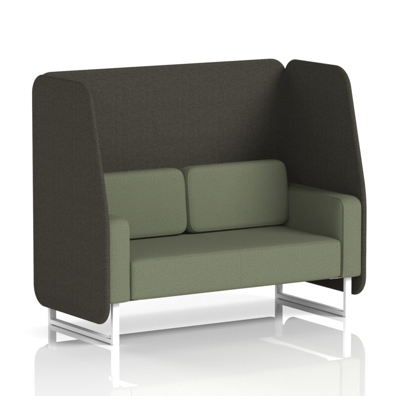 Stride Open Booth With White Legs in Two Tone - Image 47