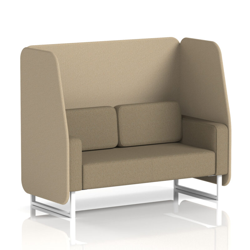 Stride Open Booth With White Legs in Two Tone - Image 50