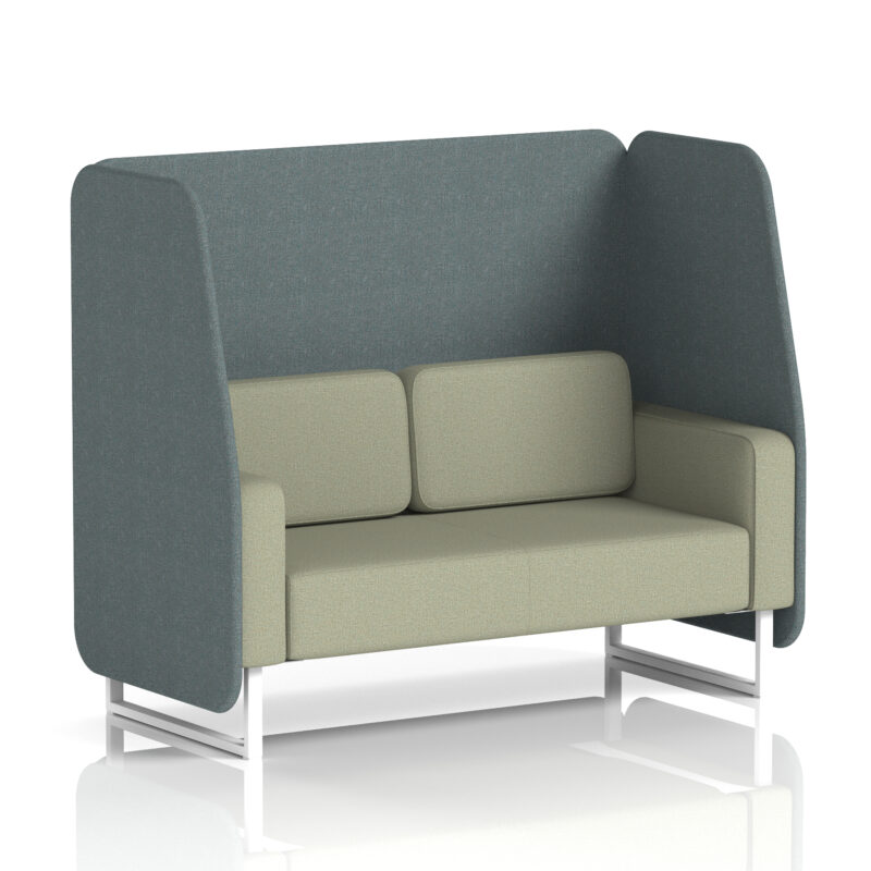 Stride Open Booth With White Legs in Two Tone - Image 53