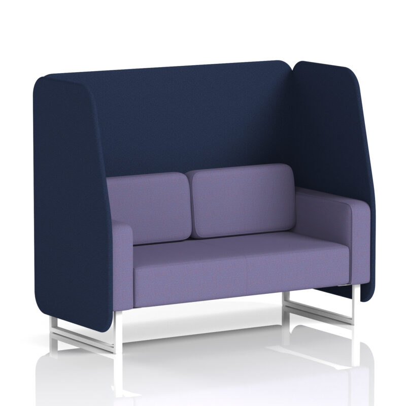 Stride Open Booth With White Legs in Two Tone - Image 59