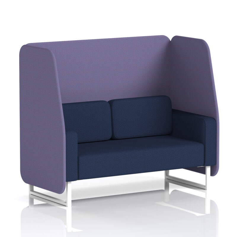 Stride Open Booth With White Legs in Two Tone - Image 65