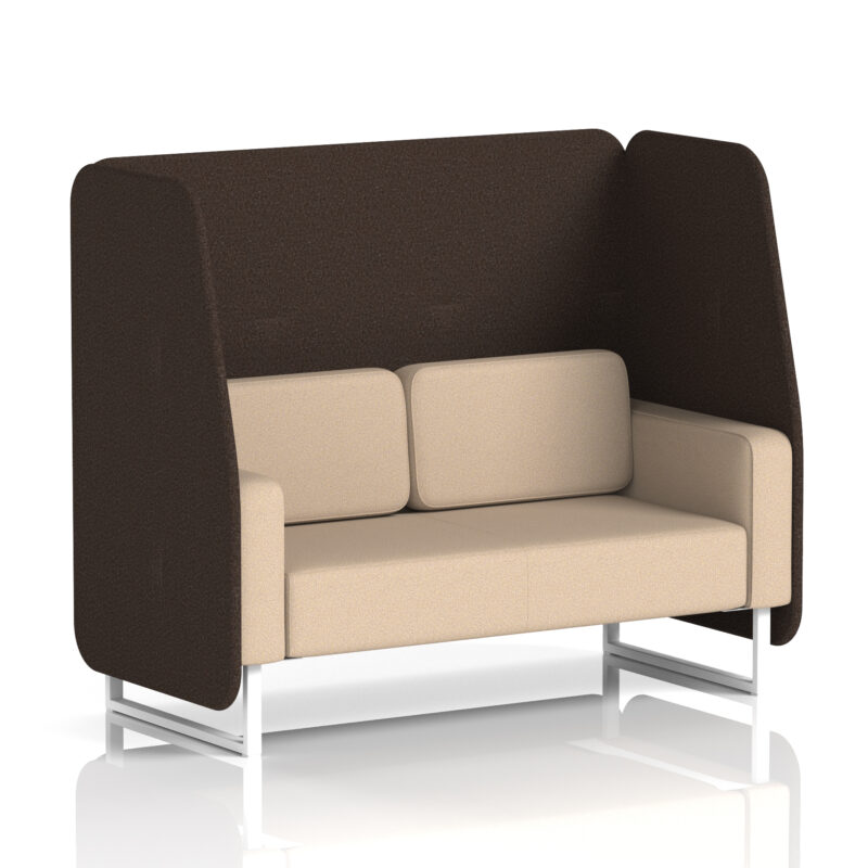Stride Open Booth With White Legs in Two Tone - Image 71