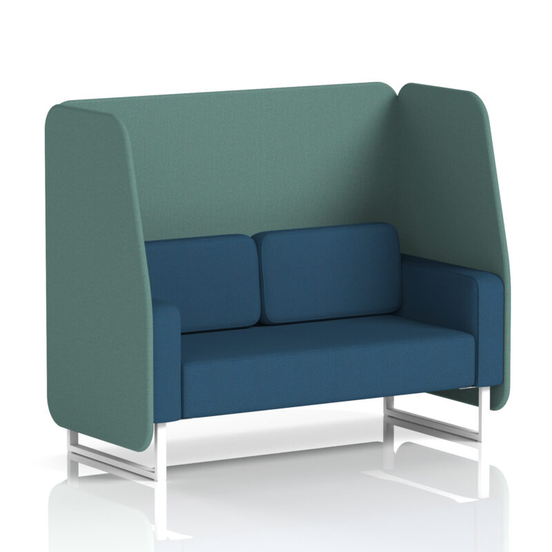 Stride Open Booth With White Legs in Two Tone - Image 74