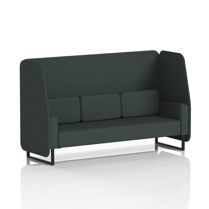 Stride Open Booth With Black Legs in Single Tone - Image 6