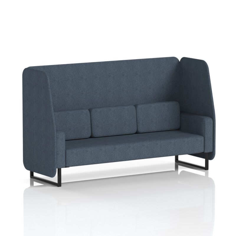 Stride Open Booth With Black Legs in Single Tone - Image 9