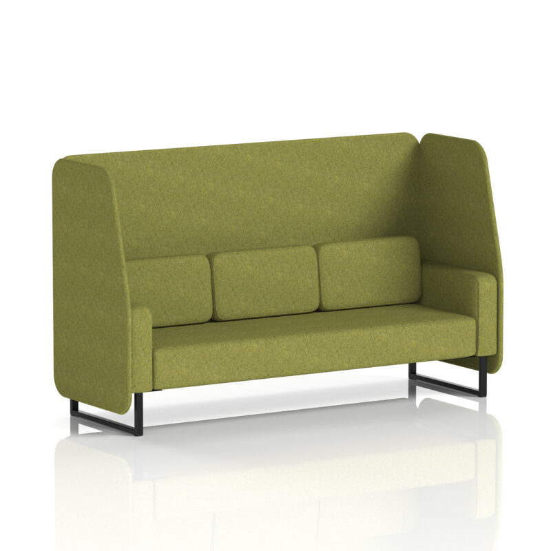 Stride Open Booth With Black Legs in Single Tone - Image 12